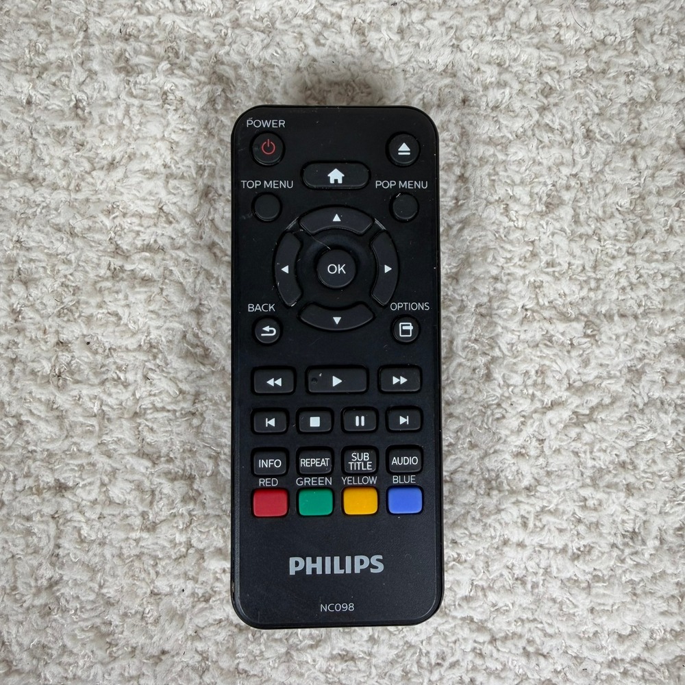 Original OEM Philips NC098 remote control for Blu-ray players‎ with batteries